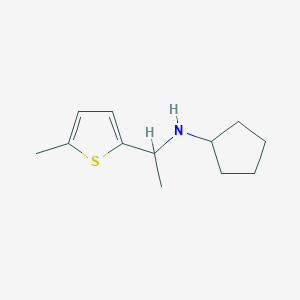 N-[1-(5-methylthiophen-2-yl)ethyl]cyclopentanamine