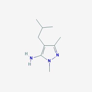 1,3-dimethyl-4-(2-methylpropyl)-1H-pyrazol-5-amine