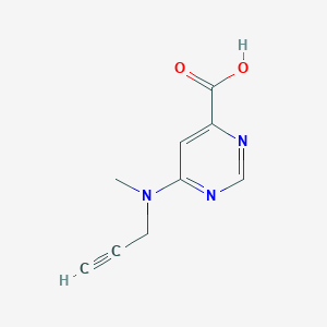 6-[Methyl(prop-2-yn-1-yl)amino]pyrimidine-4-carboxylicacid