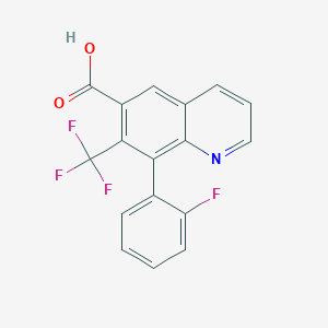 8-(2-Fluorophenyl)-7-(trifluoromethyl)quinoline-6-carboxylic acid