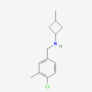 N-[(4-Chloro-3-methylphenyl)methyl]-3-methylcyclobutan-1-amine