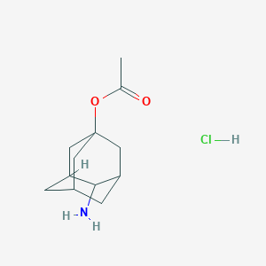 molecular formula C12H20ClNO2 B13258343 4-Aminoadamantan-1-yl acetate hydrochloride 