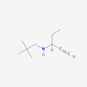 (2,2-Dimethylpropyl)(pent-1-yn-3-yl)amine