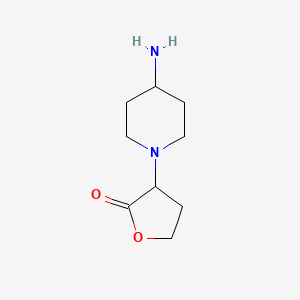 3-(4-Aminopiperidin-1-yl)oxolan-2-one