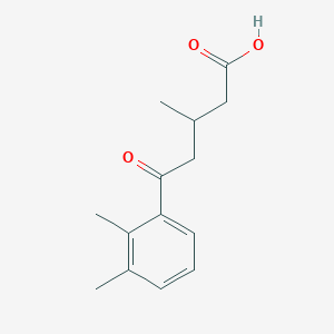 molecular formula C14H18O3 B1325835 5-(2,3-二甲基苯基)-3-甲基-5-氧代戊酸 CAS No. 951894-18-1