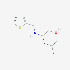 4-Methyl-2-[(thiophen-2-ylmethyl)amino]pentan-1-ol