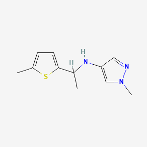 1-Methyl-N-[1-(5-methylthiophen-2-yl)ethyl]-1H-pyrazol-4-amine