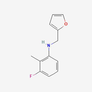 3-fluoro-N-(furan-2-ylmethyl)-2-methylaniline