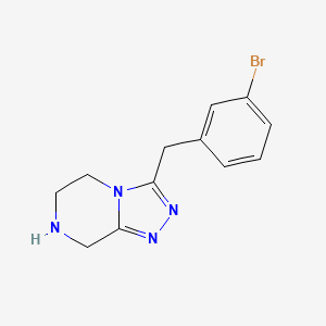 3-[(3-Bromophenyl)methyl]-5H,6H,7H,8H-[1,2,4]triazolo[4,3-a]pyrazine