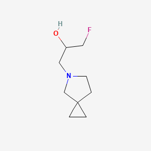 1-{5-Azaspiro[2.4]heptan-5-yl}-3-fluoropropan-2-ol