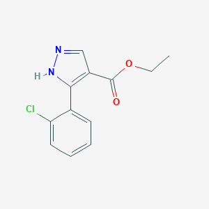 B132584 ethyl 5-(2-chlorophenyl)-1H-pyrazole-4-carboxylate CAS No. 149740-12-5