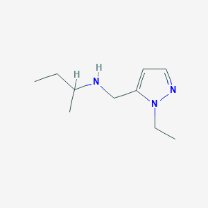 molecular formula C10H19N3 B13258401 (Butan-2-yl)[(1-ethyl-1H-pyrazol-5-yl)methyl]amine 