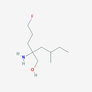 2-Amino-2-(3-fluoropropyl)-4-methylhexan-1-ol