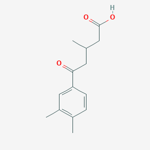 B1325842 5-(3,4-Dimethylphenyl)-3-methyl-5-oxovaleric acid CAS No. 92864-24-9