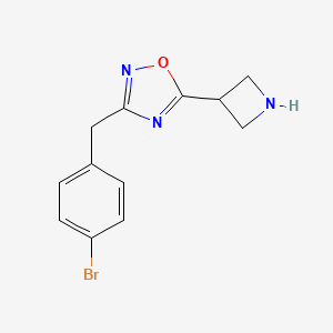 5-(Azetidin-3-yl)-3-[(4-bromophenyl)methyl]-1,2,4-oxadiazole