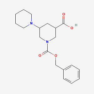 1-[(Benzyloxy)carbonyl]-5-(piperidin-1-yl)piperidine-3-carboxylic acid