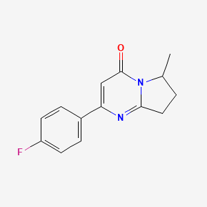 2-(4-Fluorophenyl)-6-methyl-4H,6H,7H,8H-pyrrolo[1,2-a]pyrimidin-4-one