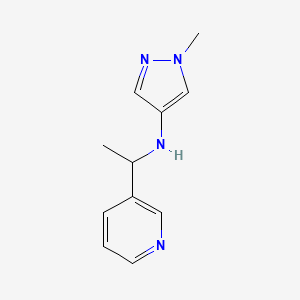 1-Methyl-N-[1-(pyridin-3-yl)ethyl]-1H-pyrazol-4-amine