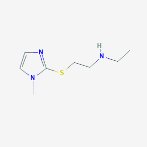 Ethyl((2-[(1-methyl-1H-imidazol-2-YL)sulfanyl]ethyl))amine