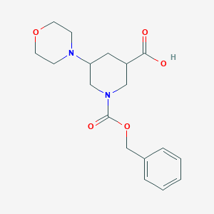 1-[(Benzyloxy)carbonyl]-5-(morpholin-4-yl)piperidine-3-carboxylic acid