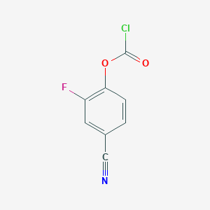 4-Cyano-2-fluorophenyl chloroformate