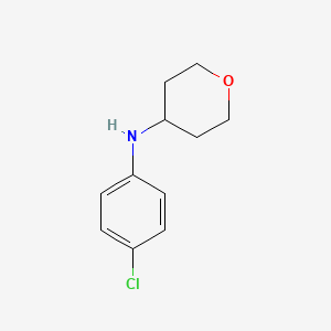 N-(4-chlorophenyl)oxan-4-amine