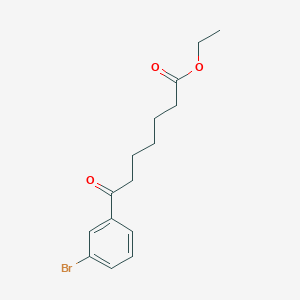B1325857 Ethyl 7-(3-bromophenyl)-7-oxoheptanoate CAS No. 898792-71-7