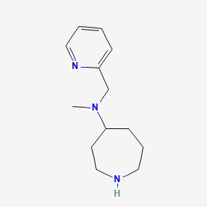 molecular formula C13H21N3 B13258575 N-methyl-N-(pyridin-2-ylmethyl)azepan-4-amine 