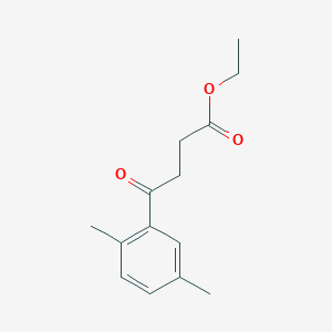 B1325860 Ethyl 4-(2,5-dimethylphenyl)-4-oxobutyrate CAS No. 30005-21-1