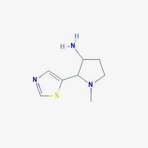 1-Methyl-2-(1,3-thiazol-5-yl)pyrrolidin-3-amine