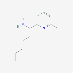 1-(6-Methylpyridin-2-yl)hexan-1-amine