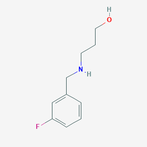 3-{[(3-Fluorophenyl)methyl]amino}propan-1-ol