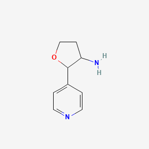 2-(Pyridin-4-yl)oxolan-3-amine