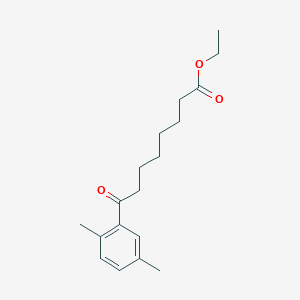 molecular formula C18H26O3 B1325864 8-(2,5-二甲基苯基)-8-氧代辛酸乙酯 CAS No. 898792-88-6