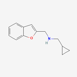 (1-Benzofuran-2-ylmethyl)(cyclopropylmethyl)amine