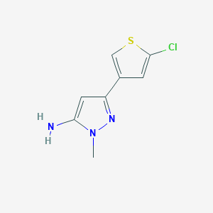 3-(5-Chlorothiophen-3-yl)-1-methyl-1H-pyrazol-5-amine