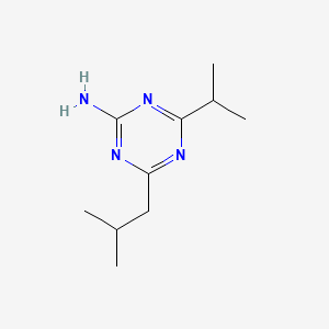 4-(2-Methylpropyl)-6-(propan-2-yl)-1,3,5-triazin-2-amine