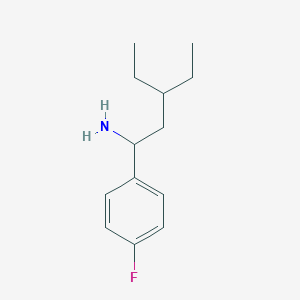 3-Ethyl-1-(4-fluorophenyl)pentan-1-amine