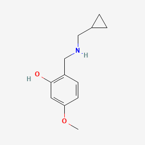 2-{[(Cyclopropylmethyl)amino]methyl}-5-methoxyphenol