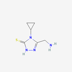 5-(Aminomethyl)-4-cyclopropyl-4H-1,2,4-triazole-3-thiol