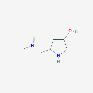 5-[(Methylamino)methyl]pyrrolidin-3-ol