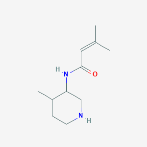 3-Methyl-N-(4-methylpiperidin-3-yl)but-2-enamide