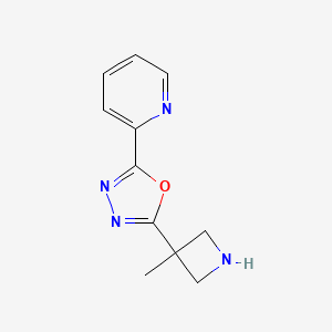 2-[5-(3-Methylazetidin-3-yl)-1,3,4-oxadiazol-2-yl]pyridine