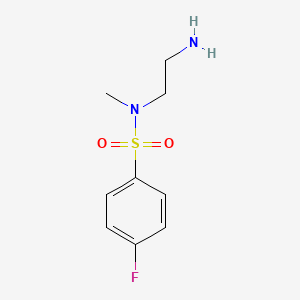 N-(2-Aminoethyl)-4-fluoro-N-methylbenzene-1-sulfonamide