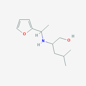 2-{[1-(Furan-2-yl)ethyl]amino}-4-methylpentan-1-ol