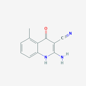 2-Amino-4-hydroxy-5-methylquinoline-3-carbonitrile