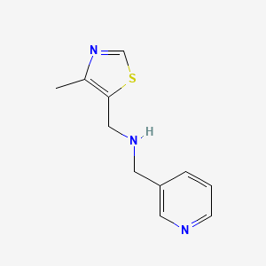 1-(4-Methylthiazol-5-yl)-N-(pyridin-3-ylmethyl)methanamine