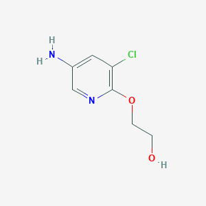 2-[(5-Amino-3-chloropyridin-2-yl)oxy]ethan-1-ol