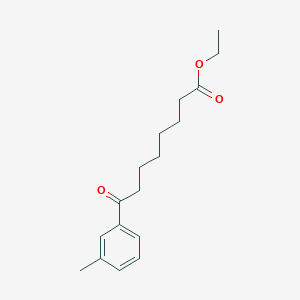 molecular formula C17H24O3 B1325886 8-(3-甲苯基)-8-氧代辛酸乙酯 CAS No. 898751-58-1