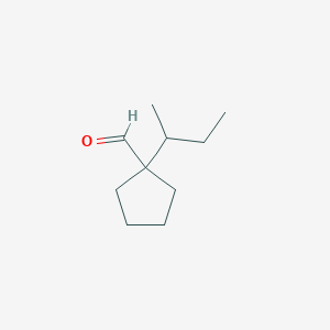 1-(Butan-2-yl)cyclopentane-1-carbaldehyde